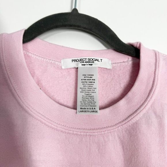 Project Social T Malibu Sweatshirt Womens Oversized Sporty‎ Pullover Sz L/XL NWT - Picture 7 of 10